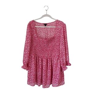 Torrid Pink Floral Tunic Top